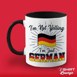 German Mug, Germany Coffee Cup, Funny German Gift, Present for German Husband, Wife, Family, Tea Mug, German Flag, I'm N