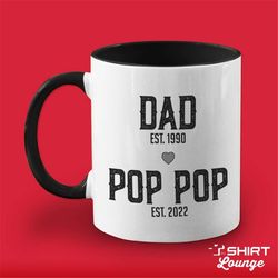 Custom Pop Pop Mug, Personalized Coffee Cup, First Time Pop Pop Gift, Promoted To Pop, Customized Future Pop Pop Mug, So