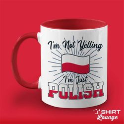 Polish Mug, Poland Coffee Cup, Funny Polish Gift, Present for Polish Husband, Wife, Family, Tea Mug, Poland Flag, I'm No