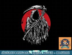 The Grim Reaper Skeleton Skull Death Scythe Grunge Horror png, sublimation copy