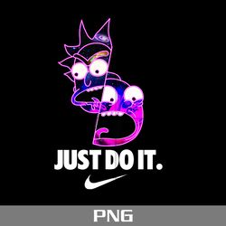 Rick and Morty Nike Just Do It Png, Rick and Morty Swoosh Png, Nike Logo Png, Rick and Morty Png Digital File