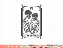 The Lovers Tarot Card Occult Goth Halloween Gothic png, sublimation copy