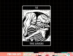 The Lovers Tarot Card Occult Goth Lesbian Skeleton Halloween png, sublimation copy