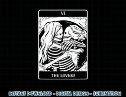 The Lovers Tarot Card Occult Goth Lesbian Skeleton Halloween png, sublimation copy