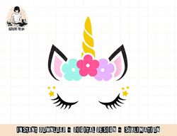 Unicorn Face Birthday png, sublimation copy