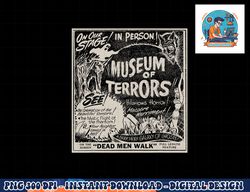 Vintage Halloween Slasher Horror Movie Museum of Terrors png, sublimation copy