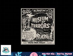 Vintage Halloween Slasher Horror Movie Museum of Terrors png, sublimation copy