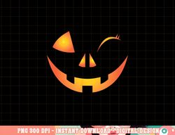 Wink Face Pumpkin Jack O Lantern Costume Cool Halloween Gift png, sublimation copy