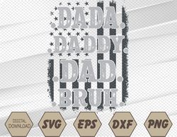 Men Dada Daddy Dad Bruh Fathers Day Vintage Funny Father Svg, Eps, Png, Dxf, Digital Download