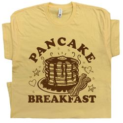Pancakes Shirt Pancake Breakfast T Shirt Brunch T Shirt Waffle Bacon T Shirts House Retro T Shirt Breakfast Club Bacon a