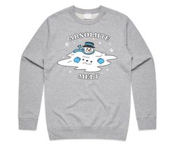 Absolute Melt Jumper Sweater Sweatshirt Christmas Funny Melting Snowman Snow Man Gift