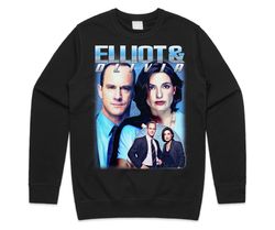 Elliot  Olivia Homage Jumper Sweater Sweatshirt US TV Show Law And Order Benson Stabler Gift Mens Womens