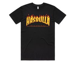 Hasbulla Magomedov Flames T-shirt Tee Top Funny Internet Gift Meme Retro 90s Fire