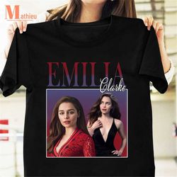 Emilia Clarke Homage Vintage T-Shirt, Game Of Thrones Shirt, TV Series Shirt, Emilia Clarke Shirt For Fans