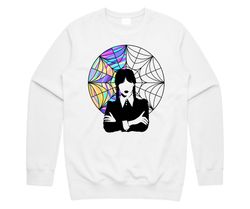 Wednesday Addams Window Jumper Sweater Sweatshirt TV Show Gift Mens Womens