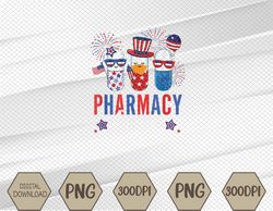Pharmacy Crew 4th Of July Cute Pills American Patriotic Svg, Eps, Png, Dxf, Digital Download