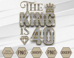 40th birthday decorations 1983 Birthday The King is 40 Svg, Eps, Png, Dxf, Digital Download