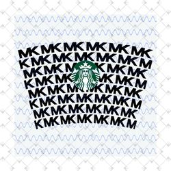 Michael Kors Full Wrap For Starbucks Cup Svg, Trending Svg, MK Starbucks Cup, MK Starbucks Svg, Starbucks Wrap Svg