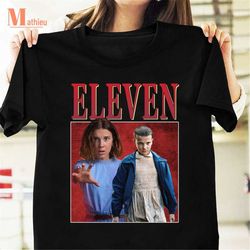 Eleven Homage T-Shirt, Stranger Things Shirt, Fictional Character Shirt, Eleven Shirt For Fans