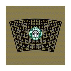 Givenchy Full Wrap For Starbucks Cup Svg, Trending Svg, Givenchy Starbucks, Starbucks Wrap Svg, Givenchy Wrap Svg