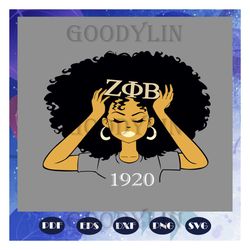 Black girl 1920, zeta svg, 1920 zeta phi beta, Zeta Phi beta svg, Z phi B, zeta shirt, zeta sorority, sorority svg, soro