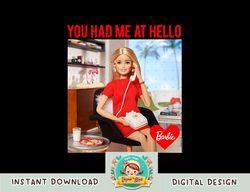 Barbie Valentine Had Me at Hello png, sublimation copy