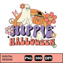 Halloween Png, Hippie Halloween Png, Halloween Sublimation Design, Retro Halloween Png, Fall Png, Spooky Png, Ghost Png,