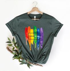 Love Wins Shirt, LGBTQ Shirt, Love is Love Shirt,pride rainbow shirt, LGBT Shirt, Pride Shirt,Western Pride Shirt, Equal