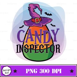 Candy Inspector Sublimation Design | Halloween Png Print | Transparent Background | Sublimation Png