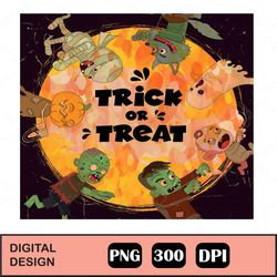 Trick Or Treat Halloween Png, Halloween Png, Boy, Girl, Kids, Sublimation Design Downloads