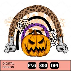 Halloween Rainbows Design, Rainbows Clipart, Pumpkin, Halloween Clipart, Natural Color, Spider, Boo