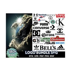 180 Files Logo Bundle Svg, Brand Logo Svg, Logo Bundle