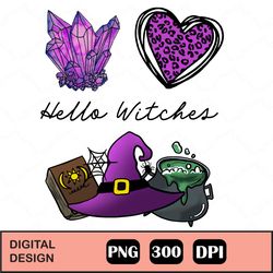 Hello Witches Sublimation Halloween Png, Witchy Mama Sublimation Design Downloads