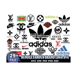 Bundle Famous Brand Logo Svg, File For Cricut
