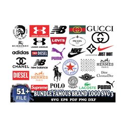 Bundle Famous Brand Logo Svg 3, File For Cricut