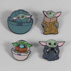 Cartoon Cute Yoda Baby Enamel Lapel Pin Disney Movie Star Wars Master Yoda Badge Brooch Backpack Jacket