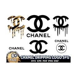 Chanel Dripping Logo Svg, Brand Logo Svg, Logo Chanel Svg