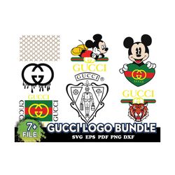 Gucci Logo Bundle, Cricut File, Silhouette Cameo Svg