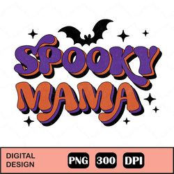 Spooky Mama Png, Cute Halloween Png, Floral Mama Halloween Sublimation, Floral Pumpkin Spider Spiderweb Png, Spooky Mama