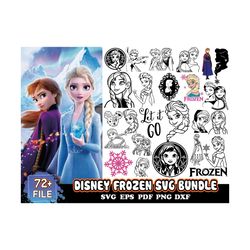 Disney Frozen Svg Bundle, Princess Svg, Disney Svg