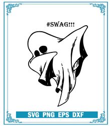 Swag Ghost Halloween Svg, Ghost Dabbing Halloweem Svg, Cute Ghost Halloween Svg