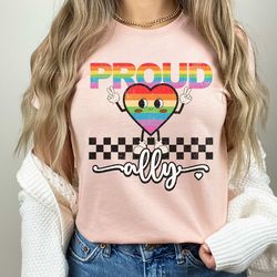 Gay pride shirt, Pride Rainbow Shirt, LGBT Shirt, Lesbian pride Shirt,Gay Pride Shirt,Ally Gift,70s pride, ally shirt,LG