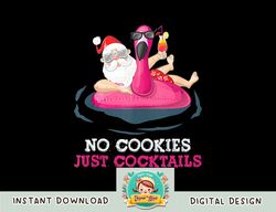 Christmas In July No Cookies Just Cocktails Summer Flamingo Tank Top copy