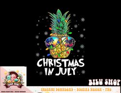 Christmas In July Pineapple Christmas Tree Lights Sunglasses Tank Top copy