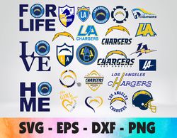 Los Angeles Chargers logo, bundle logo, svg, png, eps, dxf