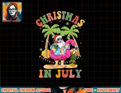 Christmas In July Shirt Funny Santa Summer Beach Vacation png, sublimation copy