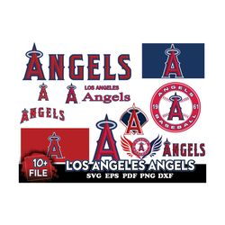 10 FILE Los Angeles Angels Svg Bundle