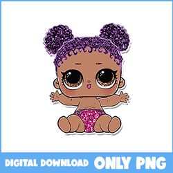 Lil Purple Queen Lol Doll Png, Lil Purple Queen Png, Queen Png, Lol Doll Png, Lol Surprise Png, Lol Surprise Doll Png