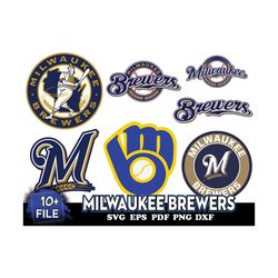 10 FILE Milwaukee Brewers Svg Bundle