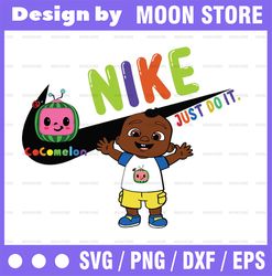Cocomelon Birthday Nike Png, Watermelon Birthday Boy Png ,Watermelon Nike Png, Cocomelon Just Do It Png, Diigtal